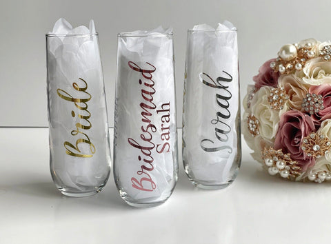 Bridesmaid Wine Glasses